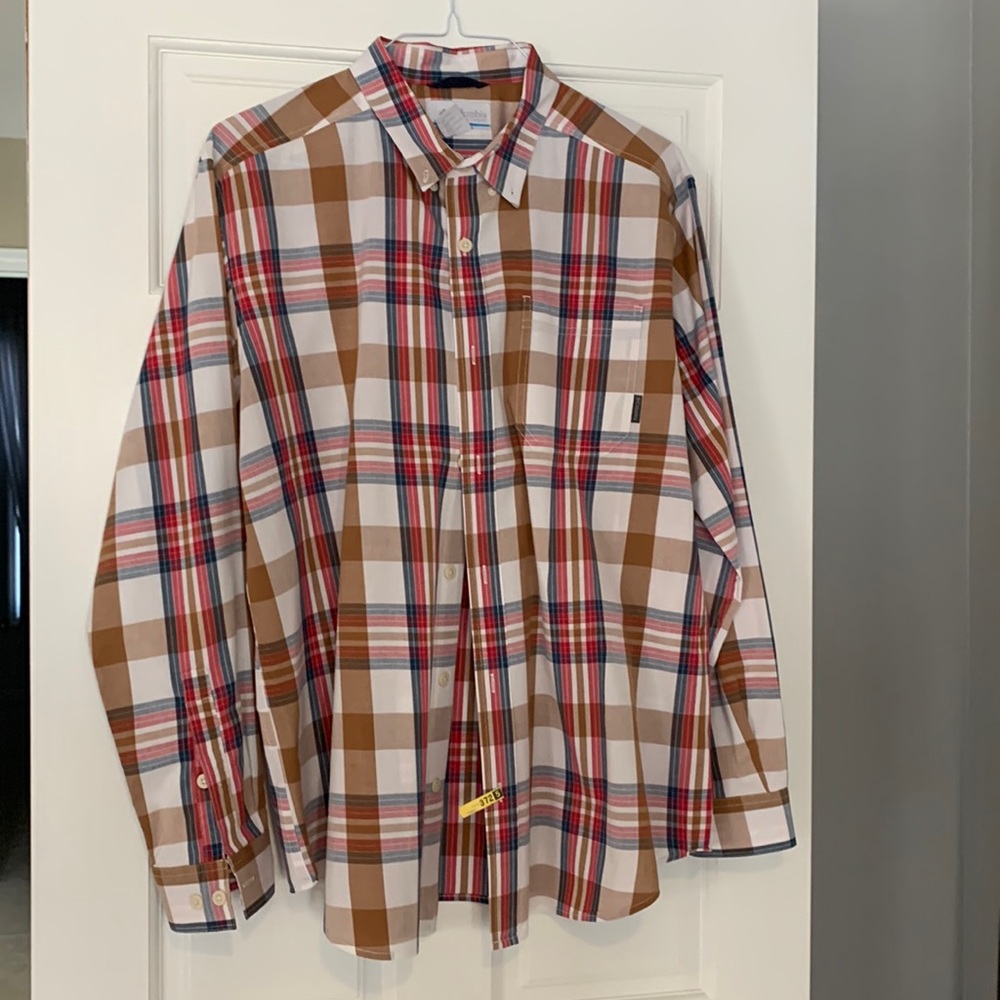 Columbia long sleeve mens shirt large